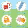 Car Shaped Puzzle Matching Lock Toy With Key For Children Educational Intellectual Development Cognition Buckle Unlocking Game