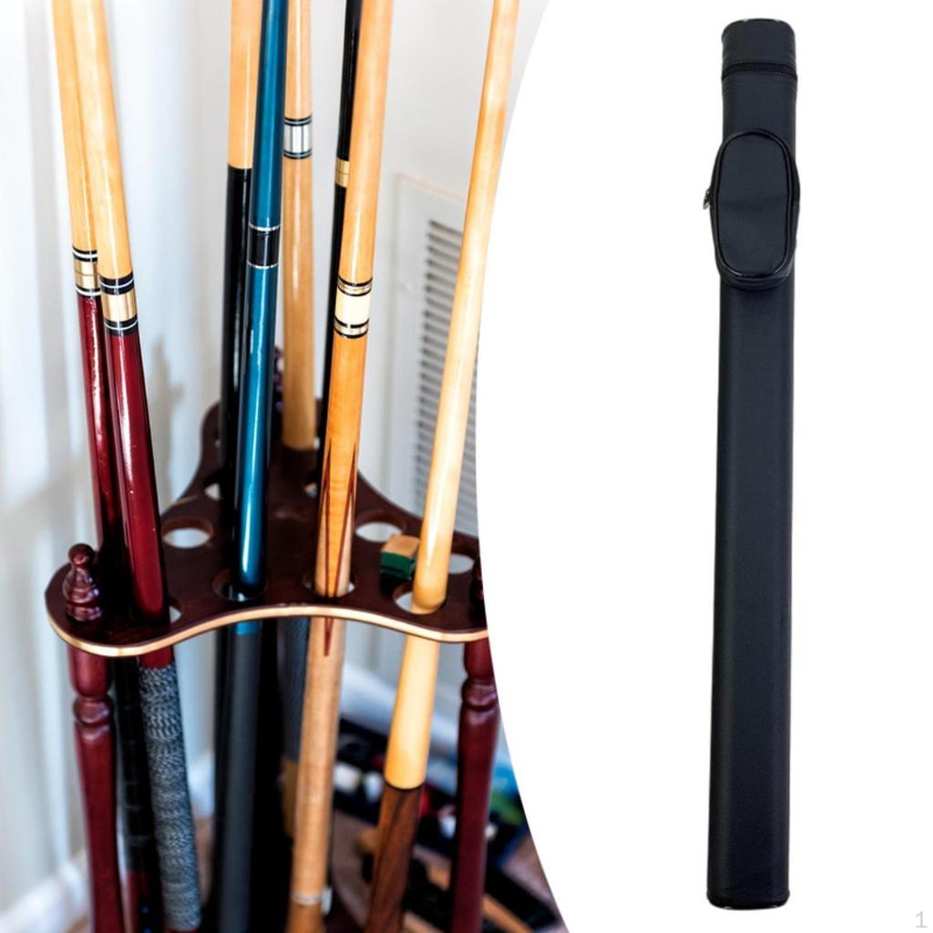 Billiard Cue Carry Case Pool Bag Anti Scratch Easy to Portable PU Leather Snooker Storage