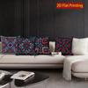 2D Bohemian Geometric 3D Visual Print Pillow Covers Pattern Cushion Cover Suitable For Sofa Bedroom Car Pillow Cover