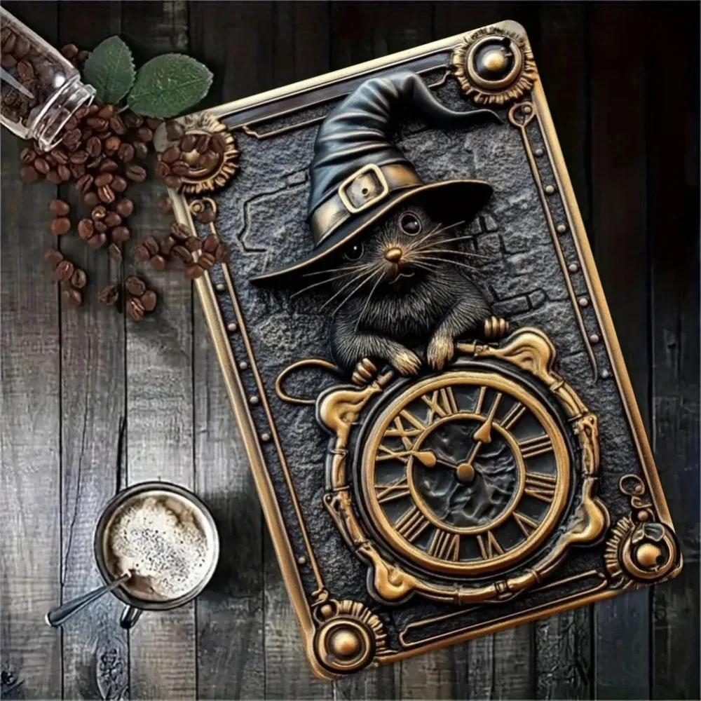 

Retro Iron Wall Art for Garage Outdoor Cafe Vintage Metal Decor Home 20x30cm