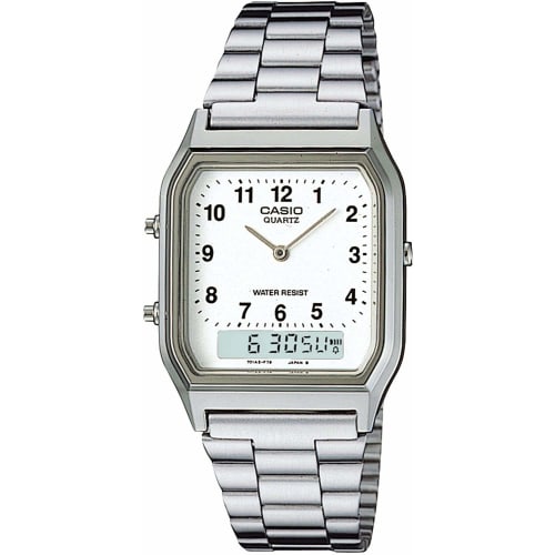 

Casio CASIO Ana-Digi Quartz Men s Watch AQ-230A-7B Silver (Overseas Model)