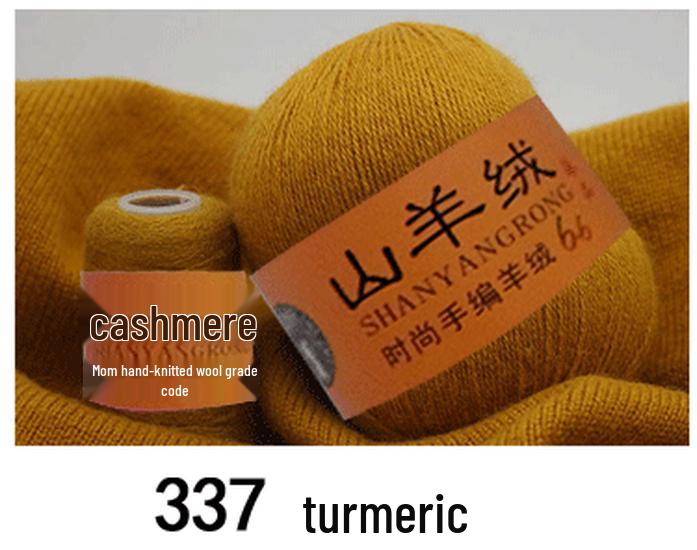 Reines Kaschmir & Wolle 6+6 Garn zum Hand- oder Maschinenstricken - Mittel-Dicke Nerzmischung