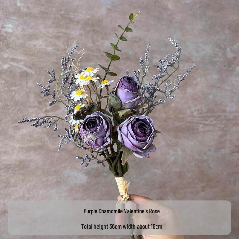 Flori Artificiale Seria Violet: Floral Decorativ Elegant pentru Casă, Nuntă, Cameră Model și Decor Moale.