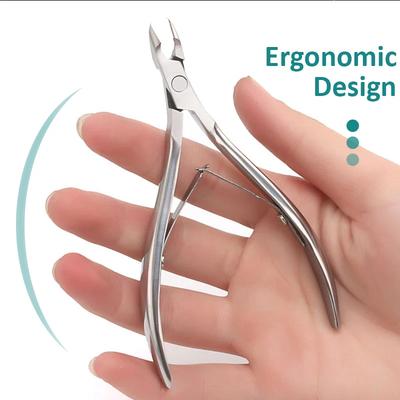 Stainless Steel Cuticle Clippers Trimmer Dead Skin Remover Pedicure Tool Cuticle Nippers Nail Manicure Scissors for Personal