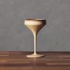 RIVERET Vessel Cocktail Glass, Martini, 120ml, Bamboo, Dishwasher Safe, White RV-111W