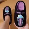 New Cotton Slippers Indoor Home Tide Brand Ice Cream Non-slip Cotton Slippers