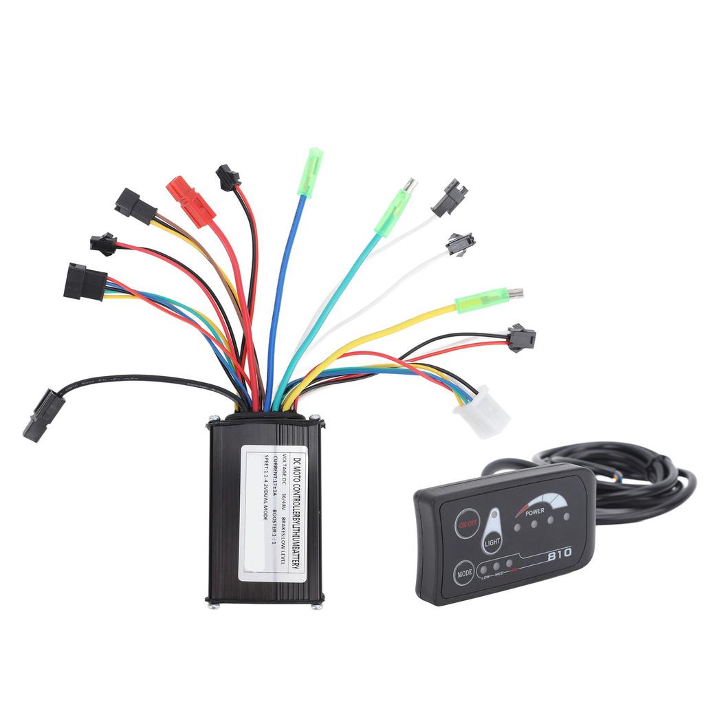 DC 36V 48V 17A 3 Modes Controller with S810 Panel with FT 8C Magnetic Points with 109R Throttle for 250W‑350W Motor