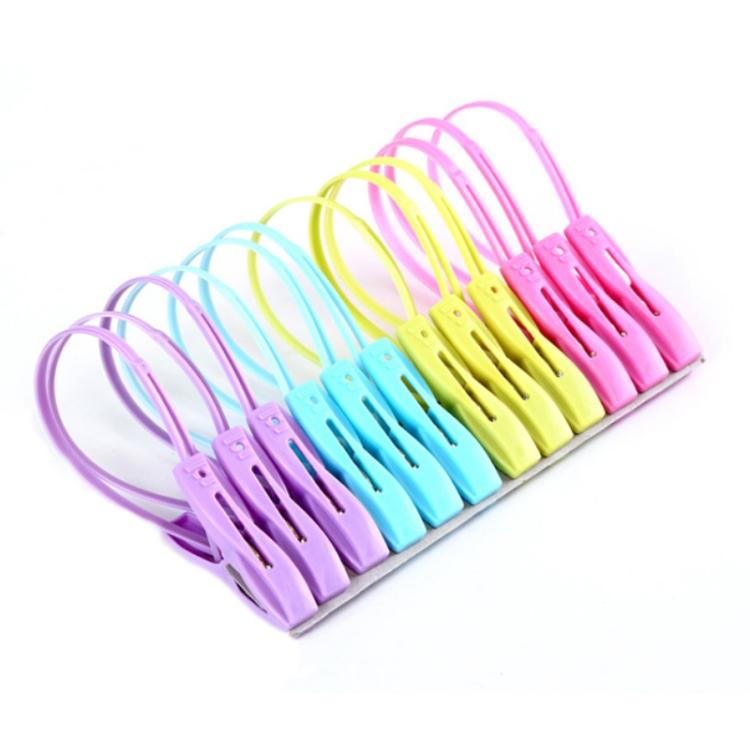 Factory Price 6 Packs Multifunctional Plastic Windproof Quilt Clothes Sock Clip 5.6x1.3 cm