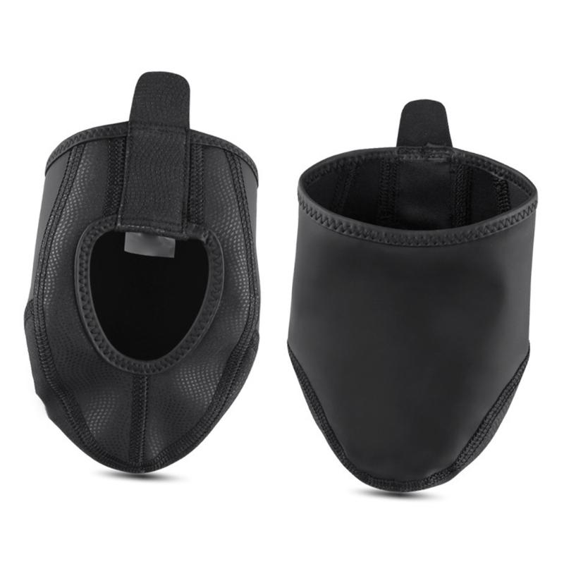 Thermal Insulated Cycling Shoe Covers Half Toe Design Windproof Anti Slip Design Suitable For Winter Bicycles Riding 2pc