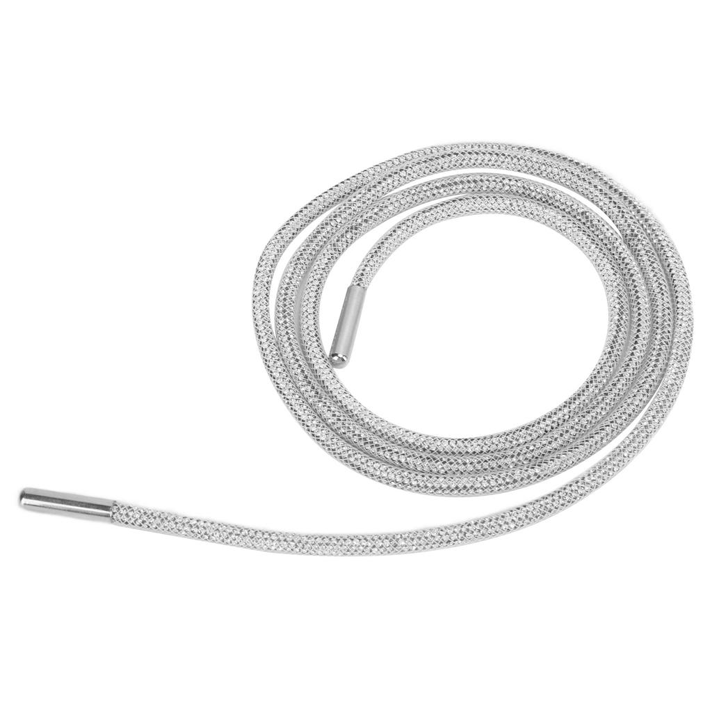 Rhinestone Shoelace Width 4mm Long 120cm Personalized Exquisite Shoes Accessories for Wedding Dresses NecklacesWhite