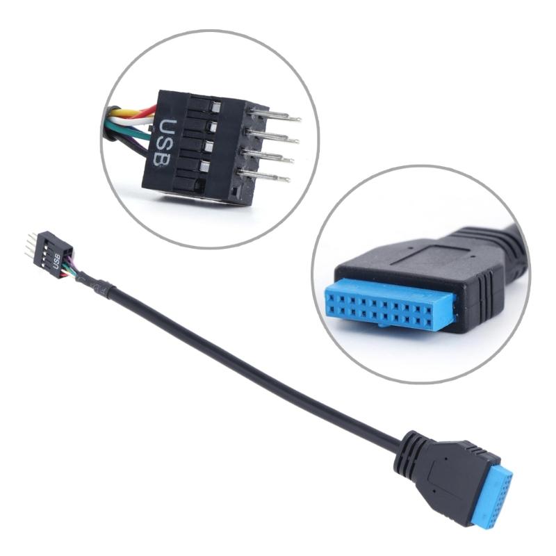 20Pin To 9Pin USB3.0 To 2.0 Conversion Cable Connectors Mainboard Cable 20Pin To 9Pin USB2.0 Male Mainboard Cable