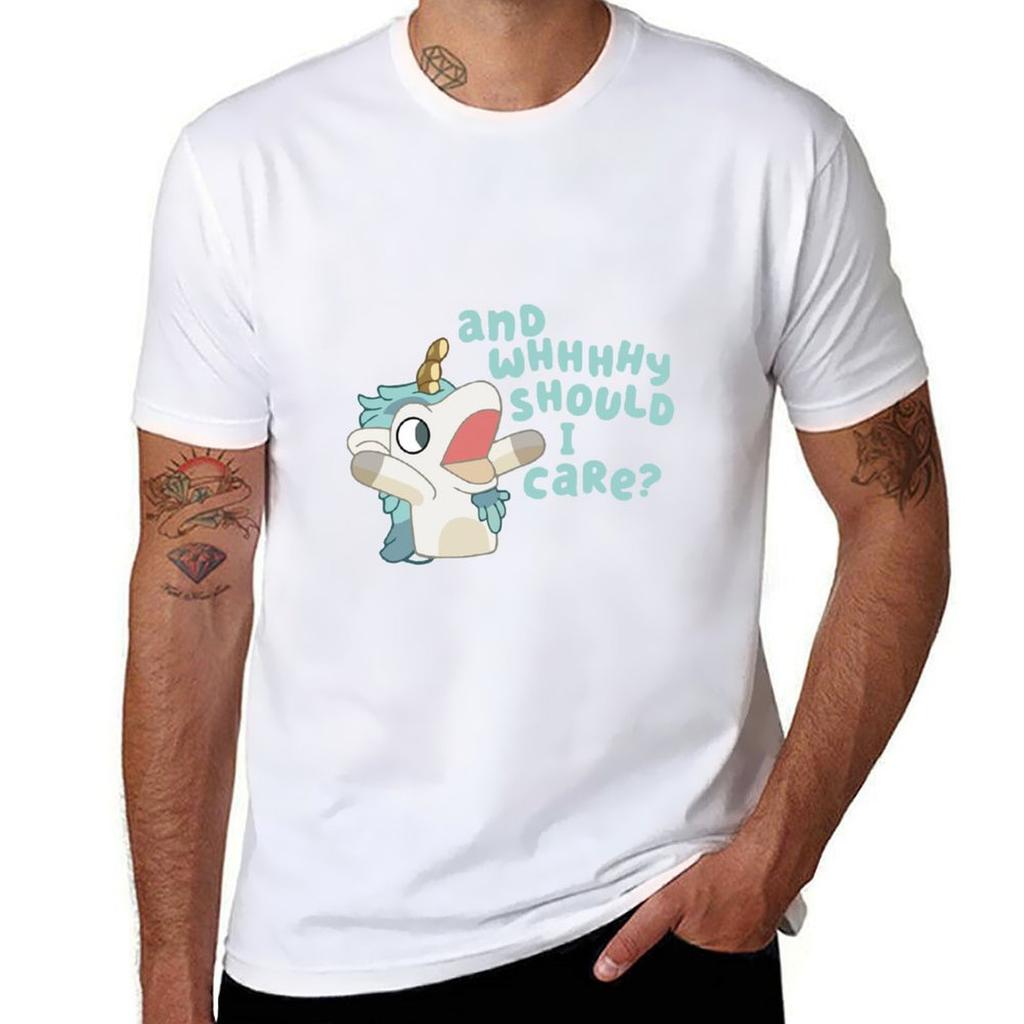 Annnd Why Should I Care Shirt Unicorse TShirt Big And Tall Basic Tee Shirt