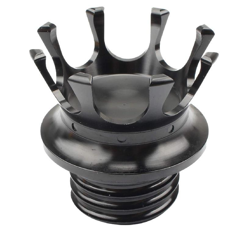 King Crown Style Vented Fuel Tank Cap Gas Cap For Harley Softail XL Dyna Road King Freewheeler Motorcycle Gas Cap