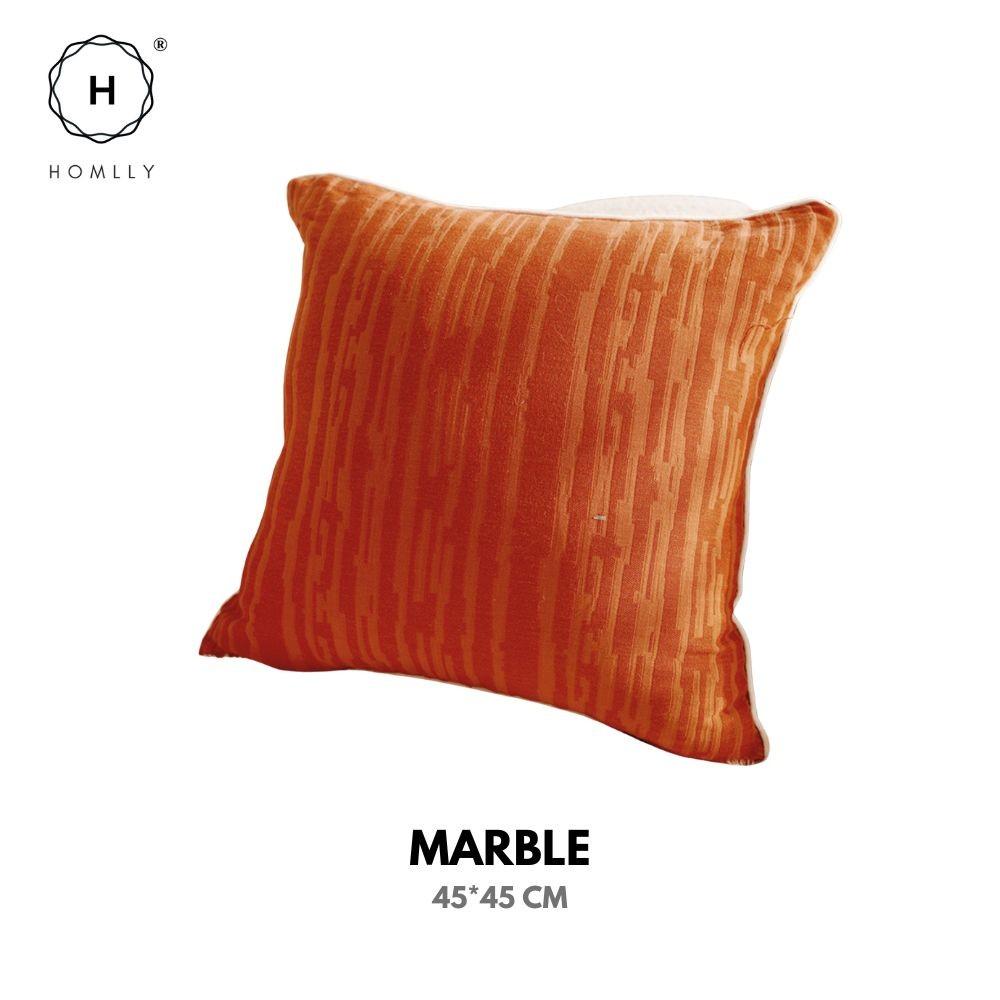 Homlly Orangey Printed Pillow Cushion Cover (X2PCS)