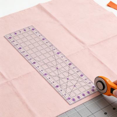 Quilting Ruler Acrylic Sewing Ruler Transparent Quilting Template Cutting Ruler for Quilting Squares Patchwork Beginners Sewing Crafts