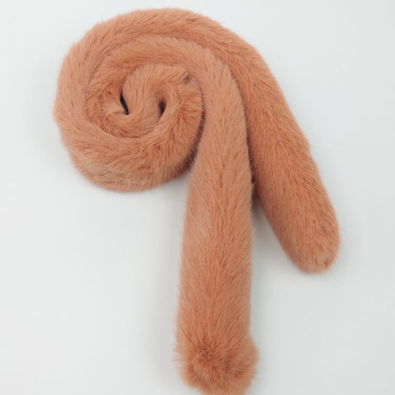 LALA Fur Scarf Petite Peach