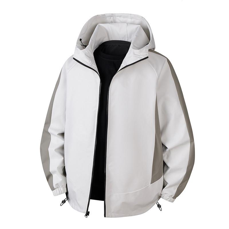 Double-sided Jacket for Men with Hooded Spring and Autumn New Casual Men's Trendy Youth Jacket