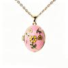 Stunning Retro Enamel Photo Album Necklace with Clavicle Chain for Women