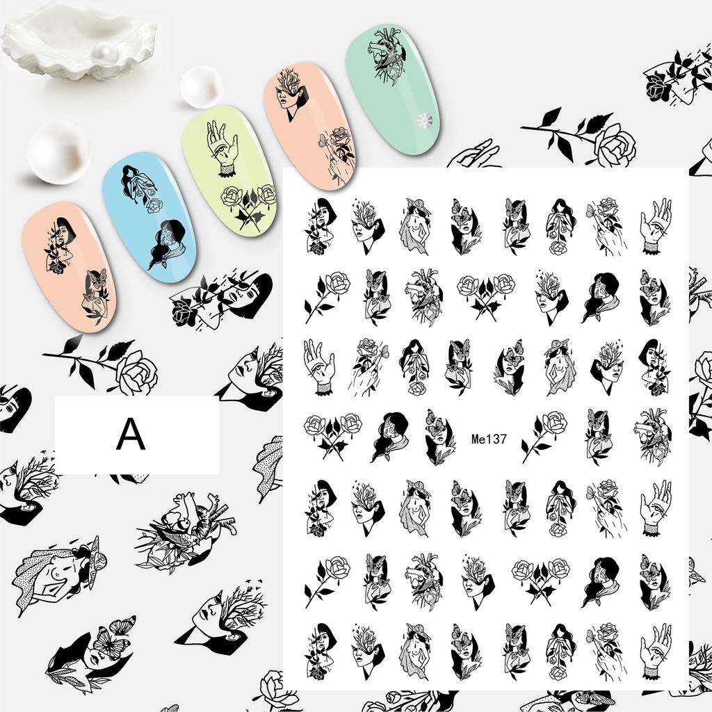 Practical Manicure Sticker Multipurpose Good Nail Transfer Sliders Ornament