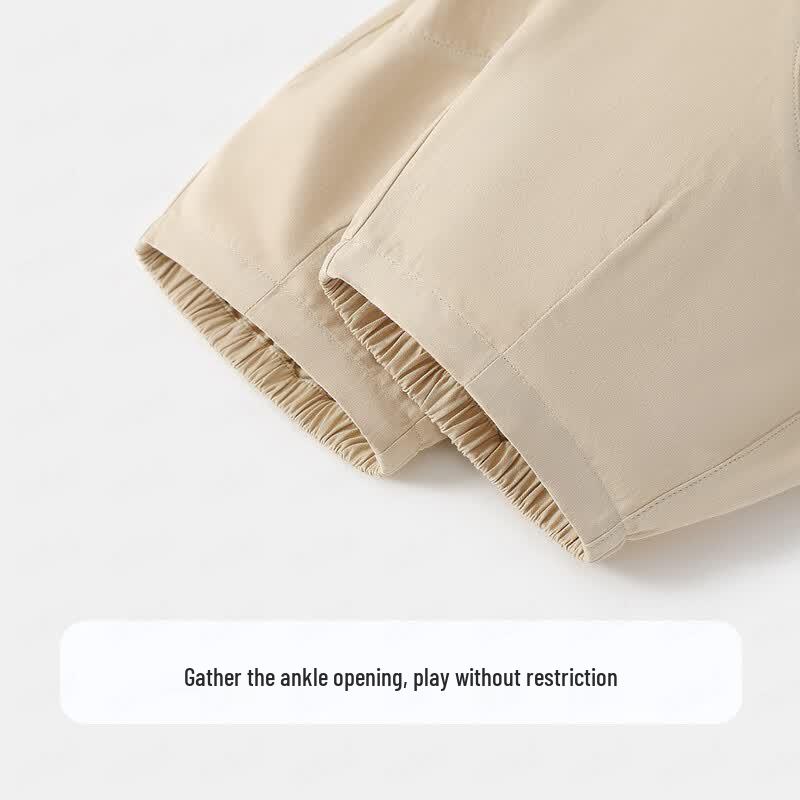 MQDMINI Boys' Summer Breathable Cropped Sports Pants
