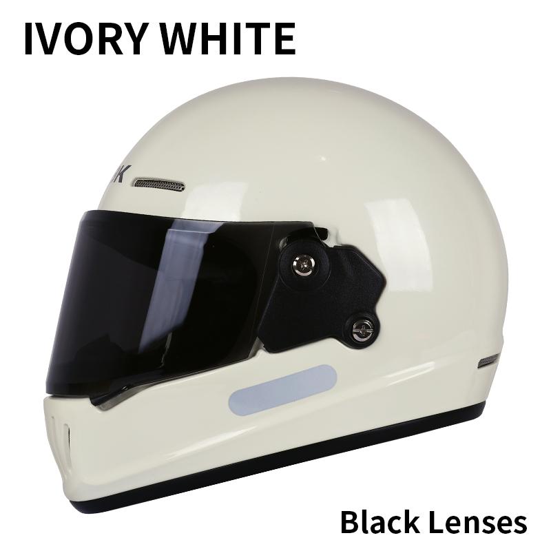 Unisex Retro Full Face Motorcycle Helmet 3C DOT Certified Four Seasons Cruise Multiple Design Options for Men And Women