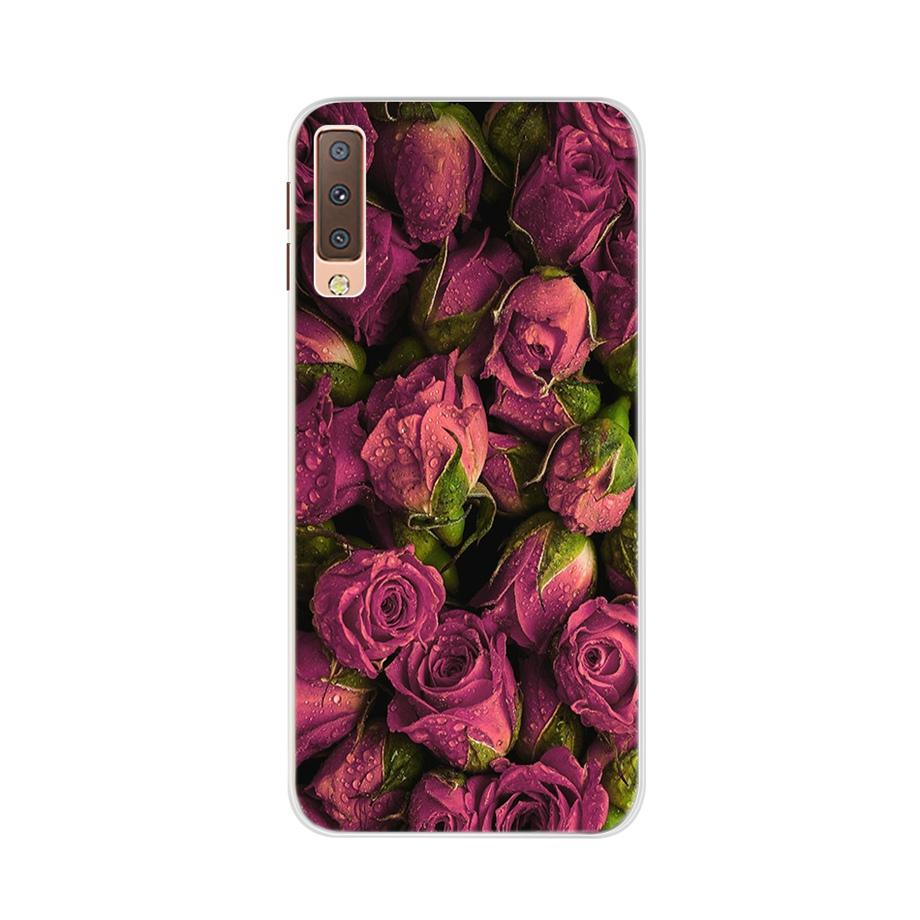 for Samsung A7 2018 Case Soft Silicone Back Cover Cute Cartoon Phone Case For Samsung Galaxy A7 A 7 2018 A750 A750f Case Bumper