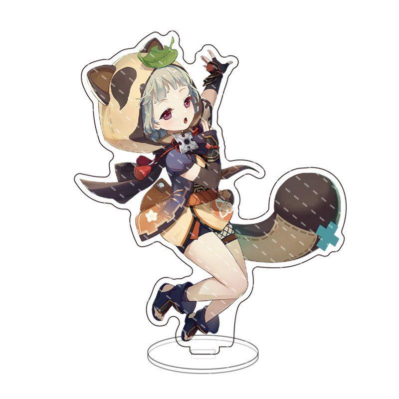Genshin Impact Acrylic Stand Desktop Decor Featuring Kazuha Venti Klee Hutao Ganyu Paimon For Anime Fans