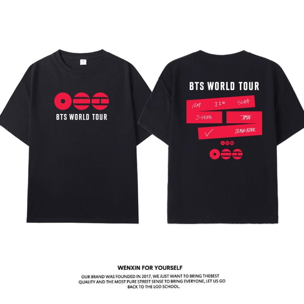 BTS World Tour Printed T-shirt 2XS
