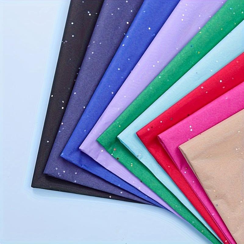 2Packs(10 Sheets Per Pack) 20X26Inches Shiny Glitter Craft Wrapping Paper Semi-transparent Floral Wrapping Paper  Bouquet Gift Wrapping Craft Paper