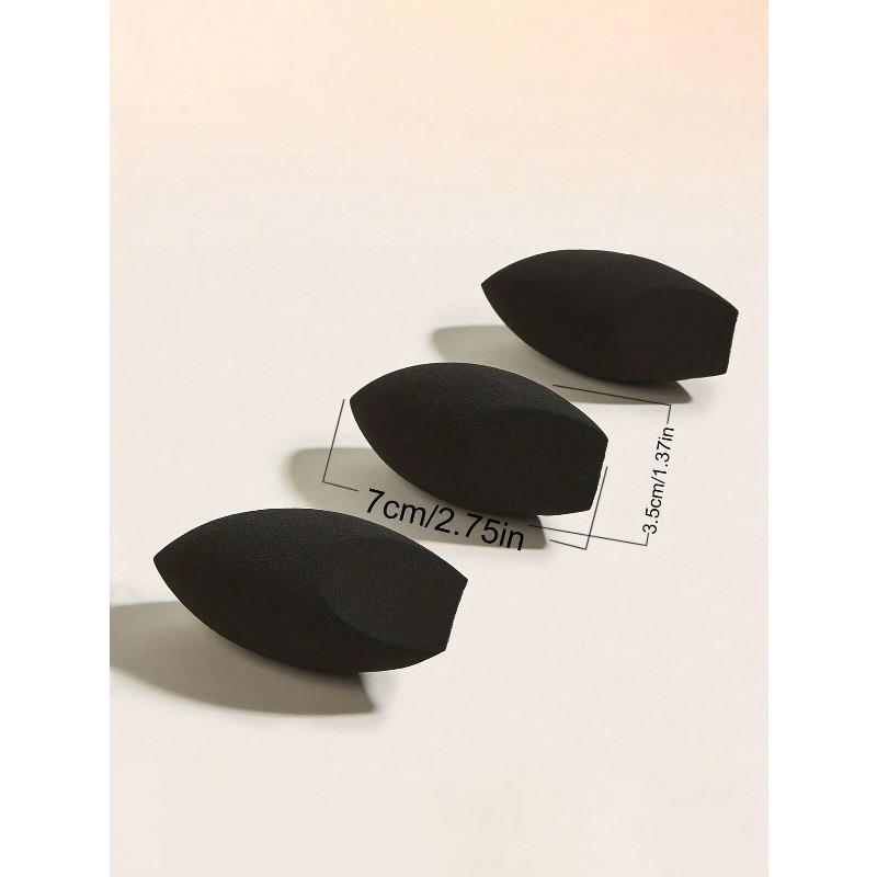 1pc Black Teardrop Makeup Sponge Makeup Application,Reusable, For Foundation, Contouring, Highlighting, Makeup Tool