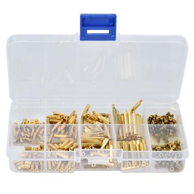320 pezzi distanziali esagonali in ottone M2, distanziali, dadi, viti, set assortimento maschio femmina