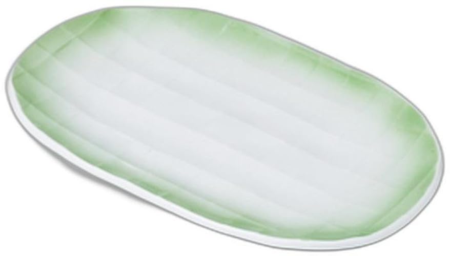 

Hiwabuki Lattice Oval Pottery Plate x x Pottery Reinforced Setomonohonpo [21.3 13.5 1.6cm] Plate, Porcelain,