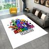 3D R-Rainbows Friends Kreslená Herní Koberec Rohožka do Ložnice Obývacího Pokojí Pohovky Herny Vstupní Rohožka Domácí Dekorace, Koberec pro Dětskou Zónu Protiskluzový