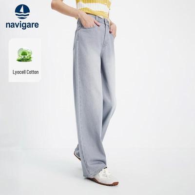 Women's Spring Elastic High-Waist Wide-Leg Pants