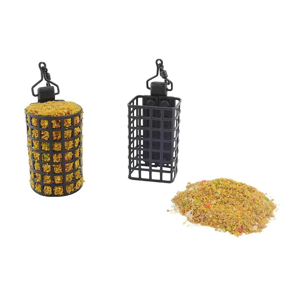 5Pcs Round Square Fishing Feeder Cage Fishing Tackle Trap Bait Basket New Fishings Lure Cage