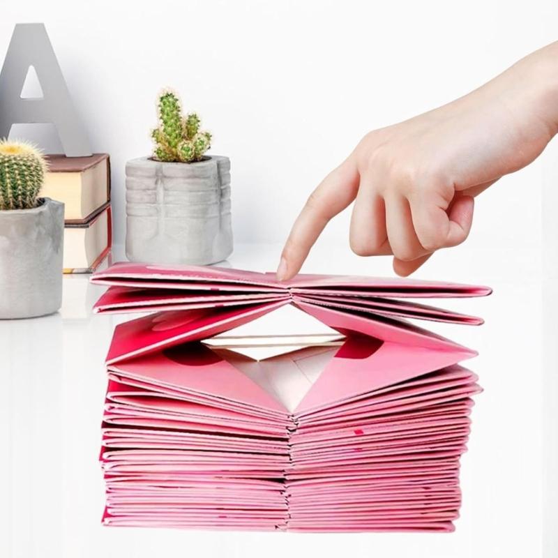 Pack of 18 DIY Customizable Popup Gift Boxes Perfect for Birthday Valentine's Day Parties Feature Quick Assembly Design