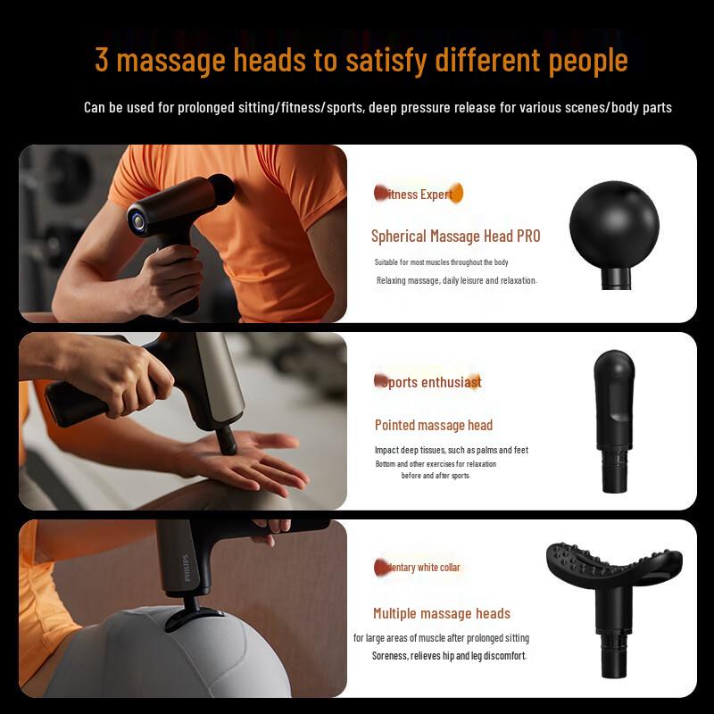 Philips Portable Deep Tissue Massage Gun