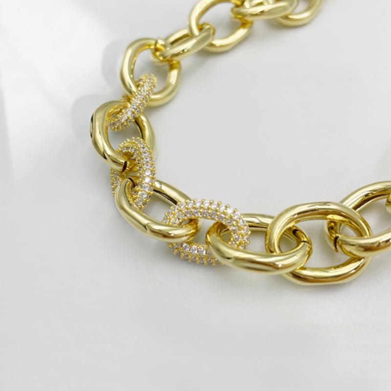 Jean Paul Clarisse Cubic Bold Chain Bracelet JB-21-011B