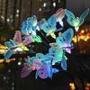 Seven-Color Solar Butterfly Light for Garden Decoration.