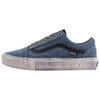 Skate Old Skool Skateboarding Unisex Denim Blue Distressed Suede Canvas PopCush Duracap VN0A2Z32Y40