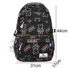 Girl Nylon Waterproof Printing School Bag Lady Cute Cartoon Leisure Laptop College Backpack Fashion Women Travel Kawaii Book Bag
