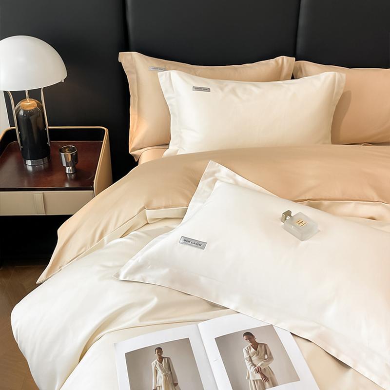 Light Luxury Long-Staple Cotton Bedding Sets Pure Cotton Embroidery Super Soft Bedclothes High Quality Comforter Set for Adults