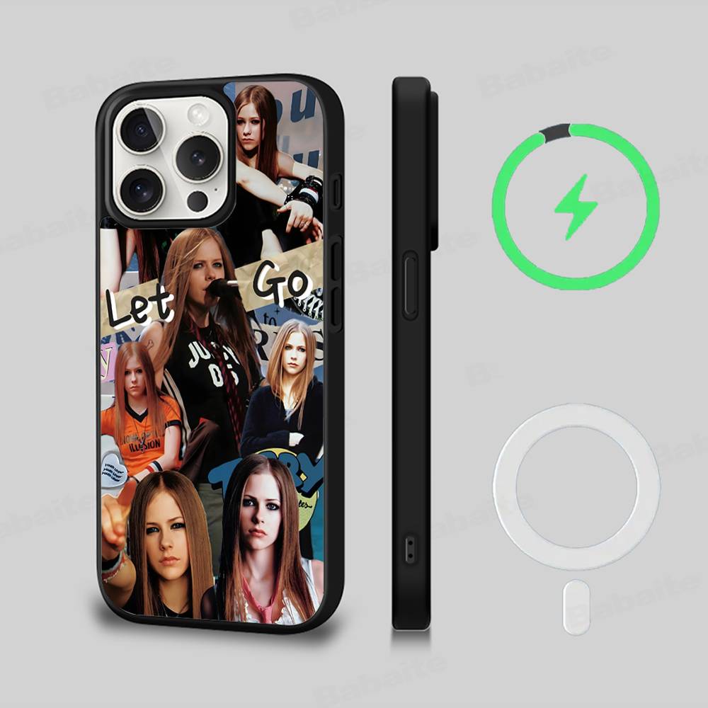 Avril Ramona Lavigne For Magsafe Magnetic Phone Case For IPhone 17 16 15 14 13 12 11 Plus Pro Max PC+TPU Cover