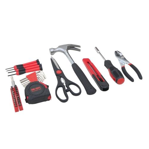 HANTINSTINA 39-Piece Household Tool Set, DIY Work Tools and Repair Kit for Motorcycles, Bicycles, and Other Home and Office Use, Compact and Lightweig