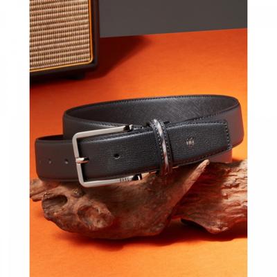Black Checkline Loop Cowhide Belt Dbbe5f360bk