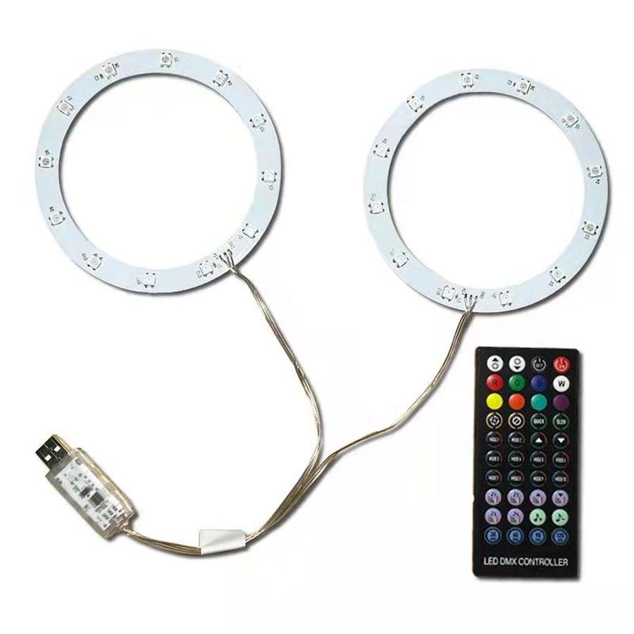 

Multi-colors Luminated LED Kit RGB LightStrip For PS5 Console with IR Remote DIY