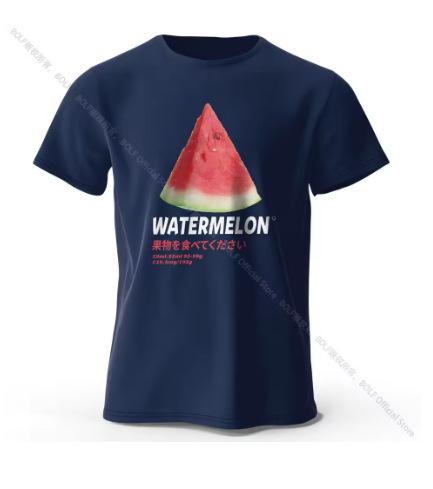 Fun Watermelon Graphic T-Shirt - Men s Fashion Summer Casual T-Shirt, Lightweight and Breathable XXS