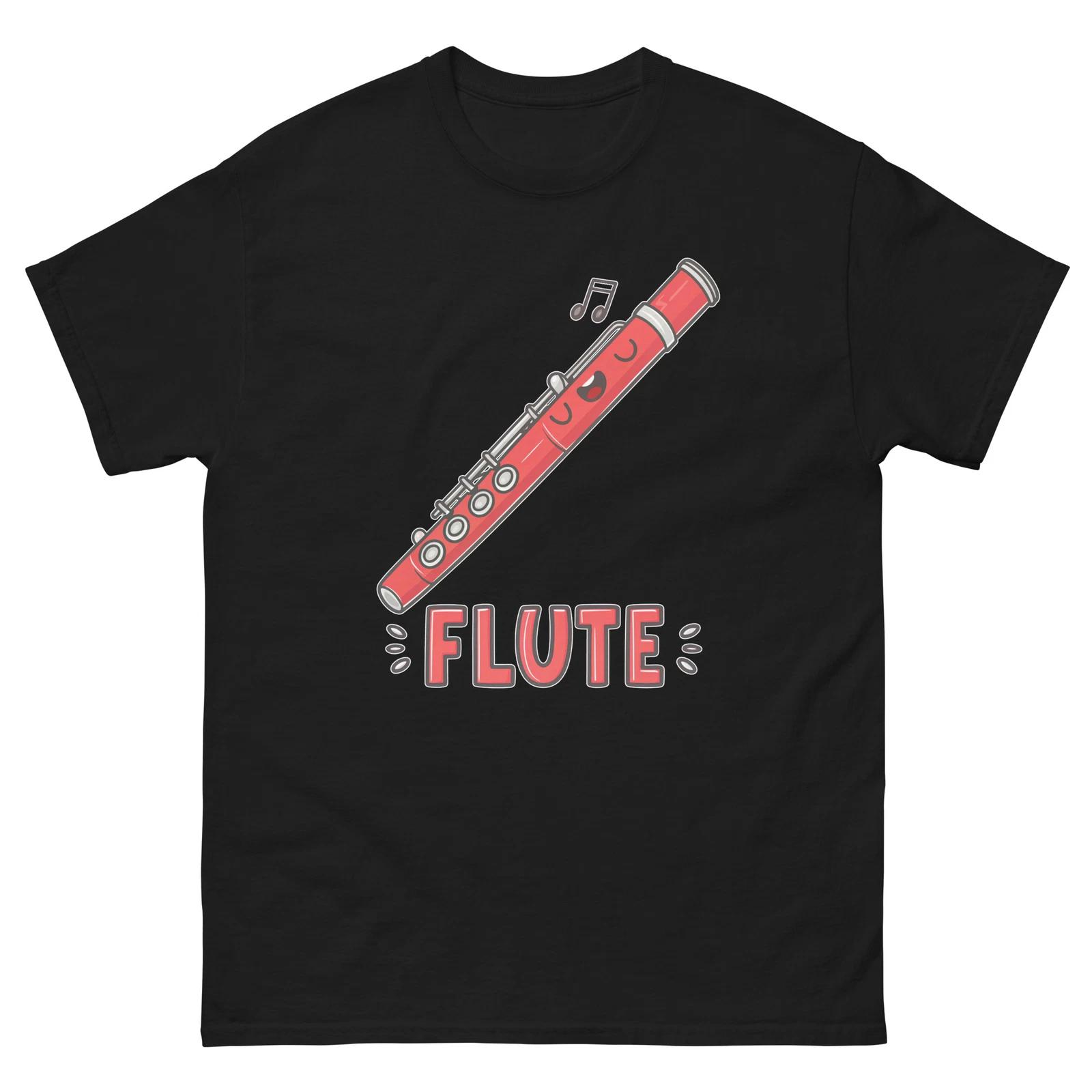 Flute Musical Instrument Illustration T-Shirt S