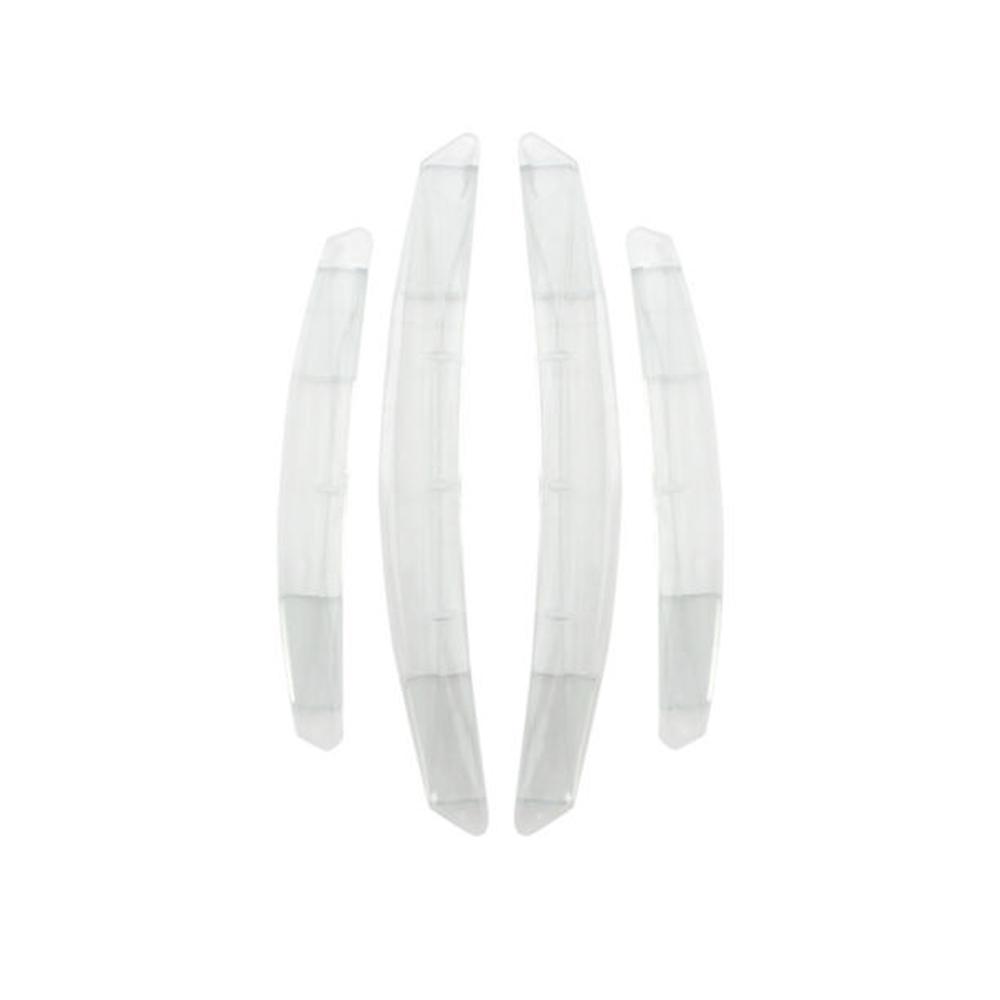4pcs Car Door Anti-collision Stickers Car Decoration Protective Strip Car Door Edge Protection Strip Auto Exterior Accessories