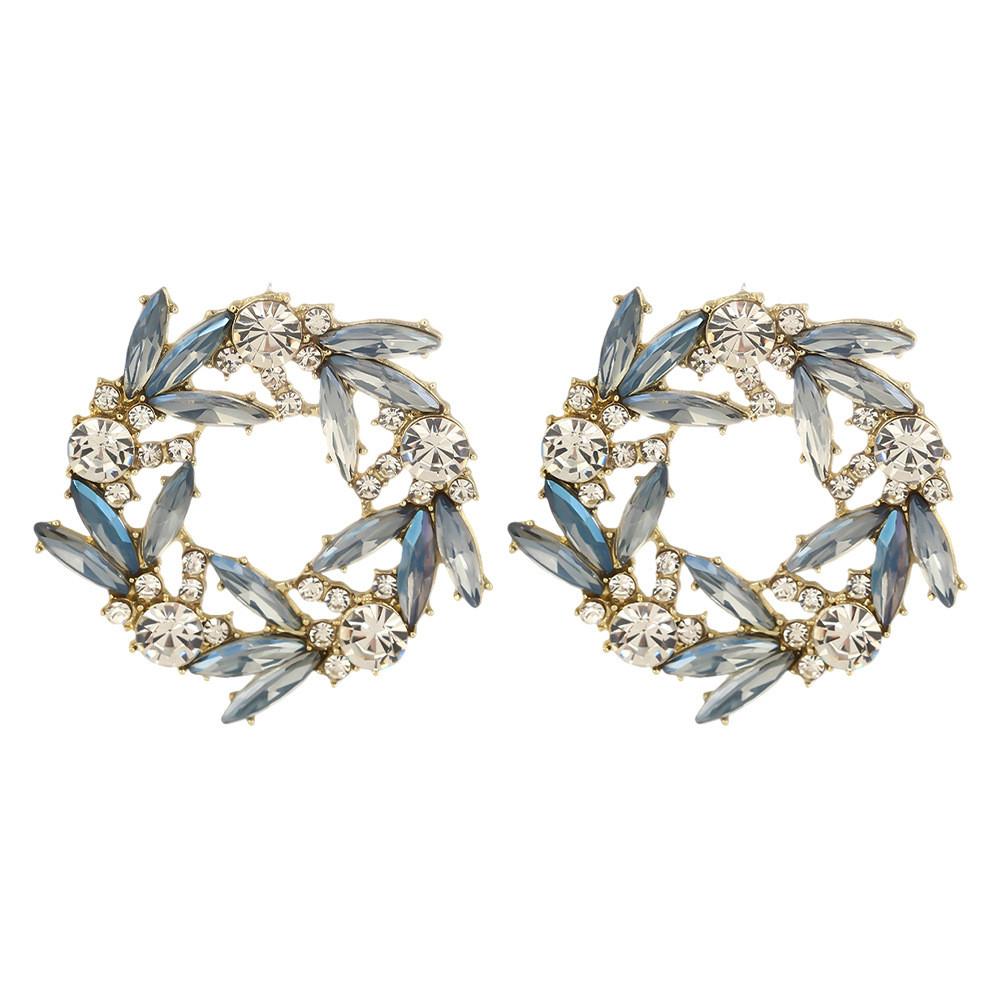 Modern Alloy Geometric Stud Earrings With Gold Pins For Women